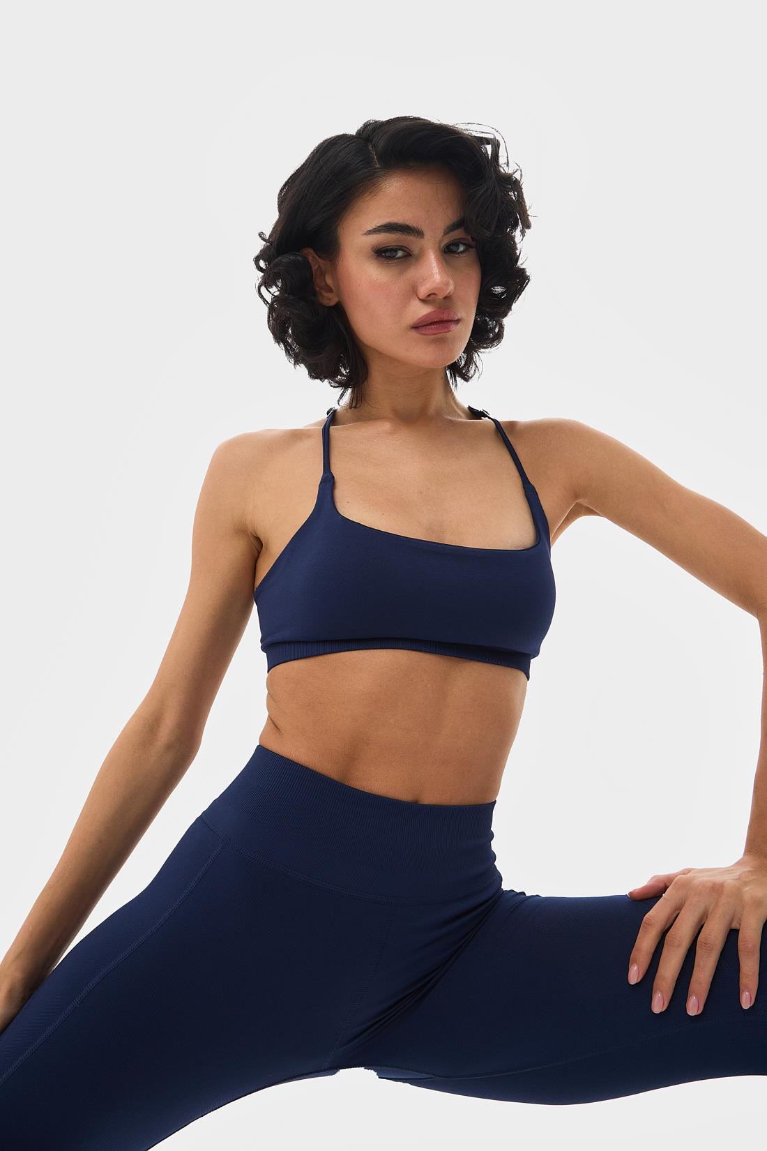 Oishii Aozora Sport Aktif Spor Ayar Askılı Bra Lacivert