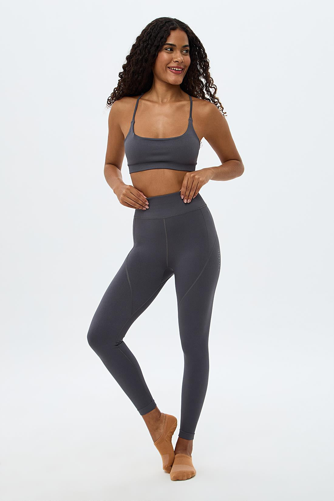 Oishii Aozora Sport Aktif Spor Tayt Gri