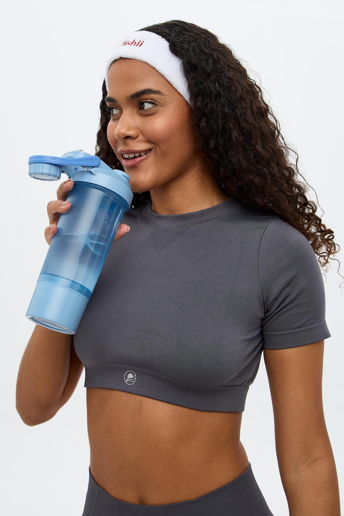 Oishii Kumo Kısa Crop Top Gri