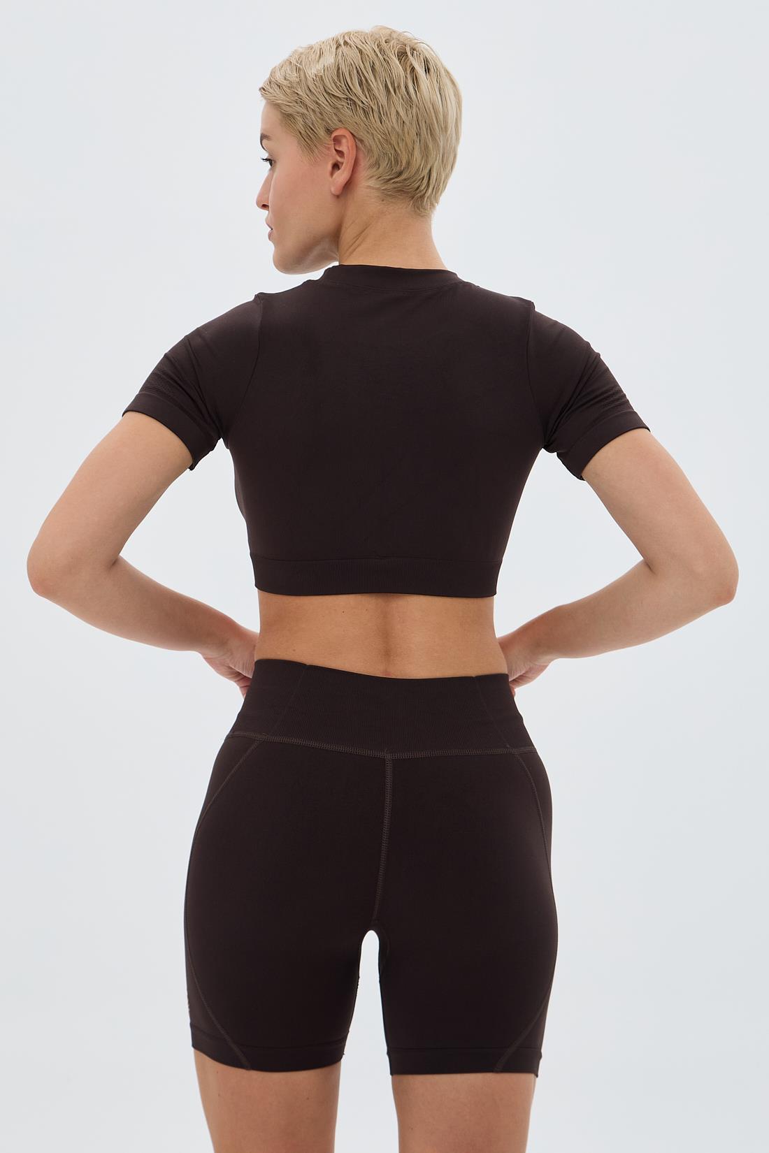 Oishii Kumo Kısa Crop Top Kahve