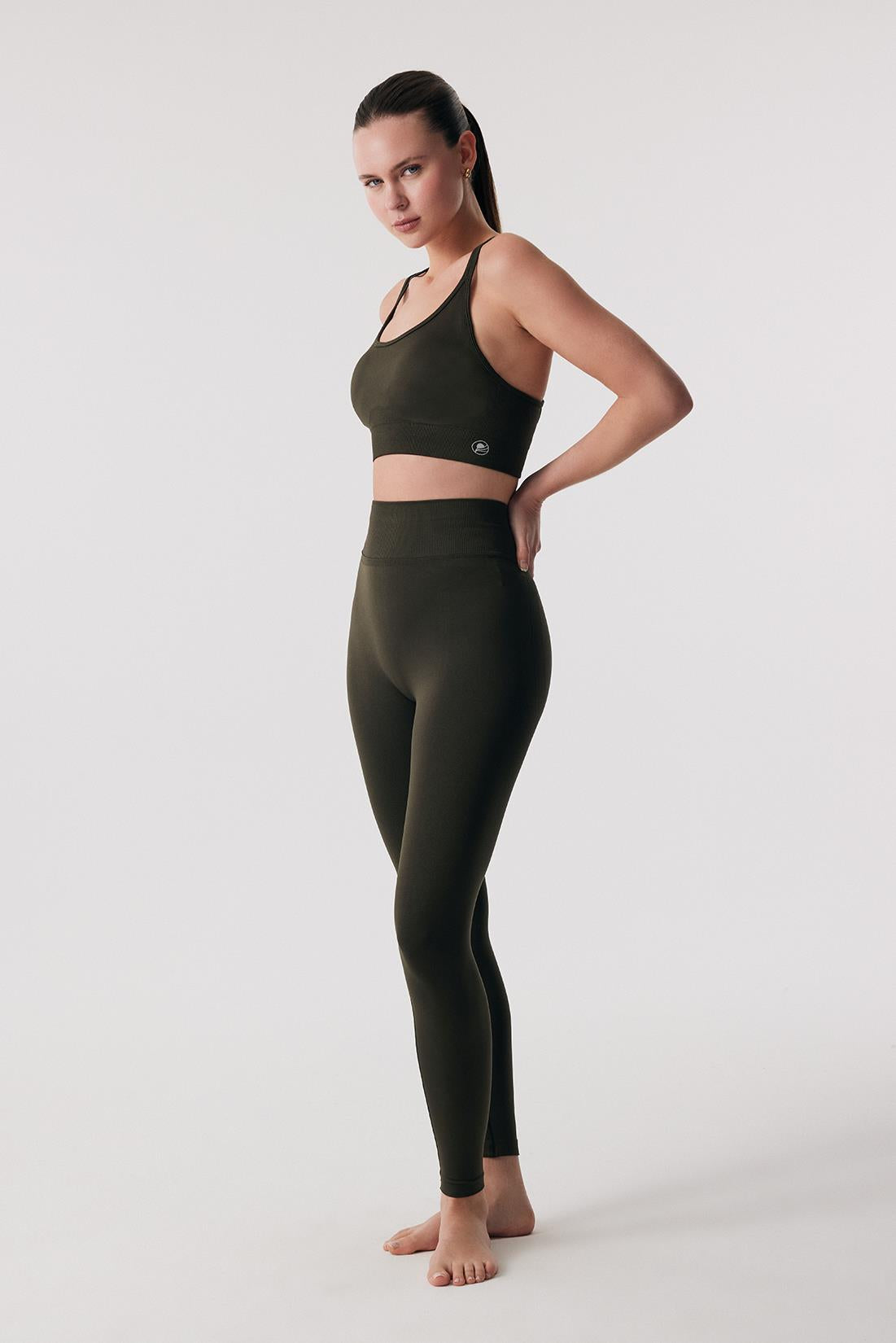 Oishii Rei PushUp Şekillendirici Tayt Deep Olive
